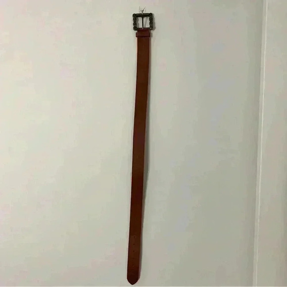 Linea Pelle Genuine Leather Brown Belt Size Medium - Picture 2 of 7